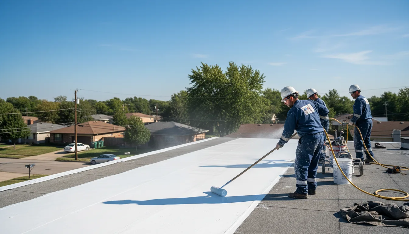 Commercial roof coating in Castroville, TX near me